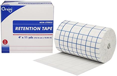 Orsini Pre-Cut Retention Dressing Tape, 4" x 11 Yards (1 Roll)