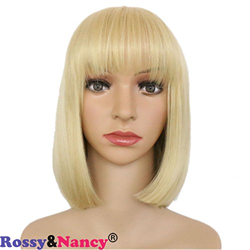 Rossy&Nancy Synthetic Short Bob Wig Cosplay Party Costume Wigs for Black Women