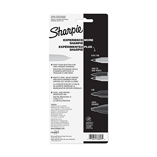 Sharpie Retractable Markers, Black - Image 6