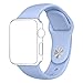Otmake for Apple Watch Band Series 1 Series 2, Soft Silicone Sport Style Replacement iWatch Strap for Apple Wrist Watch (38mm L Lilac)