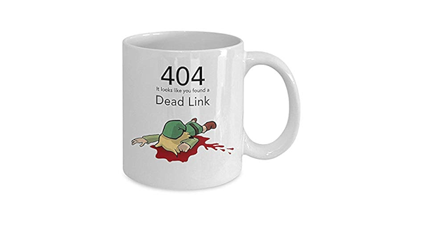 Error 404 Dead Link Zelda Mug White Coffee Mug 11 Oz Coffee Tea Cup Amazon Ca Home