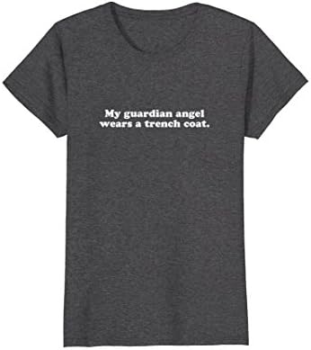 Womens Angel wears a trench coat: supernatural spirit t-shirt Small Dark Heather