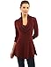 PattyBoutik Women Cowl Neck A-Line Tunic Sweater (Burgundy Medium)
