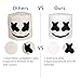 molezu Top 10 DJs Marshmello Helmet Music Festival Marshmallow Head Mask Halloween Costume Party Latex Mask White