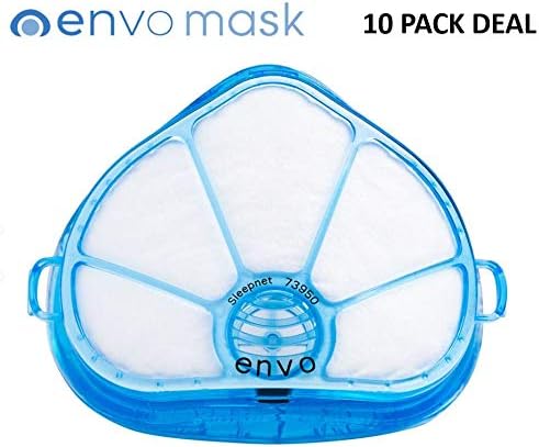 ENVO N95 Respiratory Face Mask with Replaceable Air Filters - Excellent Harmful Particles (0.3um) Protection. (Best in Class Protection with 100% Seal Around Nose and Mouth with Patented AirGel).