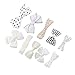 BonnyGirl Boutique Baby Girls Toddler Hair Bow Clips Barrettes with Hair Bows Holder (White)