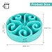 Decyam Pet Fun Feeder Dog Bowl Slow Feeder, Bloat Stop Dog Food Bowl Maze Interactive Puzzle Dog Bowl Non Skid (BLUE A)
