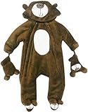 Baby Bear Microplush Snowsuit for Newborns 0-3 Months