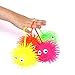 Dazzling Toys LED Puffer Ball – Set of 6 Squishy Light Up Spike Balls, Bouncy Stress Balls for Kids, Glow in Dark Fidget Toy for Toddlers, Glowing Bright Lights for Toddler Party Favors & Christmas
