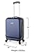 TravelCross Boston 21'' Carry On Lightweight Hardshell Spinner Luggage - Dark Blue