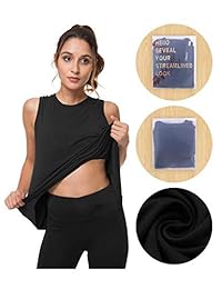 Bamans - Camiseta deportiva sin mangas para mujer