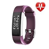 Letsfit Fitness Tracker HR, Activity Tracker Watch with Heart Rate Monitor, IP67 Water Resistant Smart Bracelet with Calorie Counter Pedometer Watch for Smart Phone only for Kids Women Men
