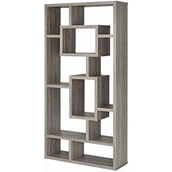 Coaster Home Furnishings Geometric Cubed Rectangular Bookcase, 11.5