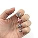 SHAN RUI 6 Sheets Christmas Nail Art Stickers Nail Decals with 1 pair of Scissors, 1 Nail File
