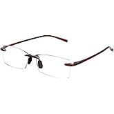 TERAISE Rimless Reading Glasses Comfortable Lightweight Frameless Reader Men Women Blue Light Blocking Computer Eyeglasses