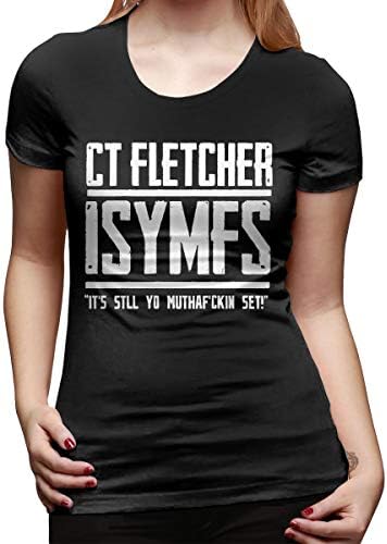 XhappyT Women's CT Fletcher ISYMFS Cozy T Shirts Black XL