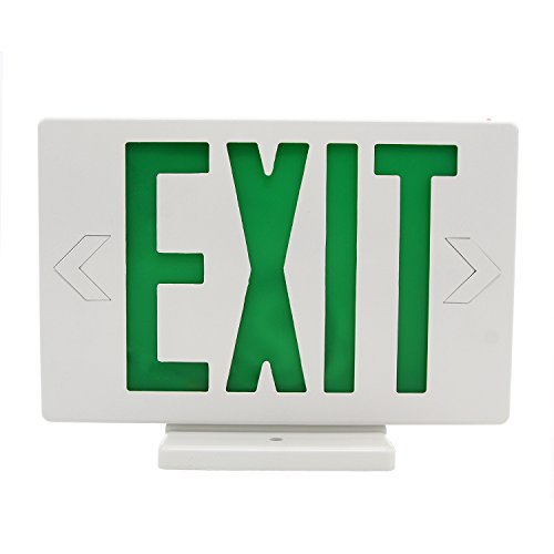Ainfox 6 Pack LED Exit Sign Emergency Wall Light, Back -up Letter Cover (green/6pack) - Thumbnail 4