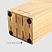 KITCHENDAO 5.5“ Steak Knife Block Holder without Knives with 8 Slots - Wooden Steak Knife Storage Block only - Space Saver-Compact Design Steak Knives Organizer