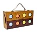 Viva Sol Premium Resin Bocce Ball Set with Wooden Case for Outdoor Play with Two to Eight Players