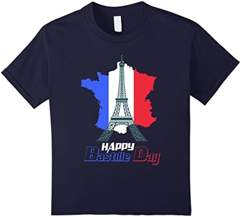 unisex-child Happy Bastille Day shirt 6 Navy
