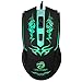 Sankuwen Optical Mouse, Adjustable 2400dpi 7-color Optical Wired Gaming Mice, USB Game Mouse