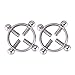 CRE-BILITY 1 Pair Multi-Functional Adjustable Surgical Steel Rings Shields Screw Body Piercing Circle Clamp (Multi Color)