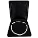 Isaac Kieran Black Velvet Necklace Gift Box Travel Storage Display Case 6x7