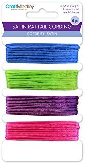 CraftMedley Jewelry/Craft Satin Rattail Cording, Glam