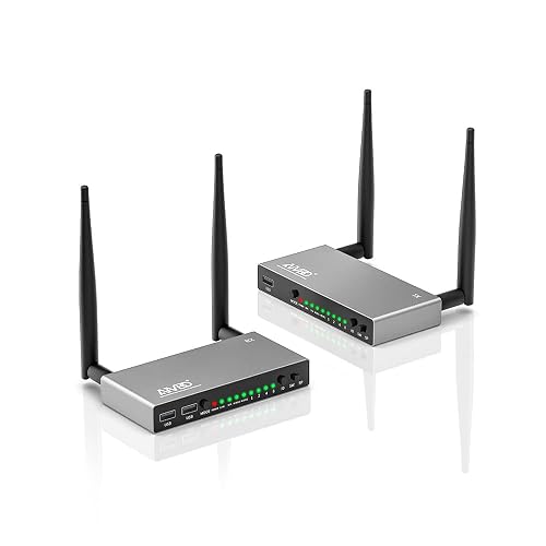 Ouman Transmitter TIMBOOTECH Wireless HDMI Transmitter and Receiver 820FT, Up to 8 ...
