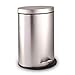BINO Stainless Steel 3 Gallon / 12 Liter Oval Step Trash Can, Brushed Nickel