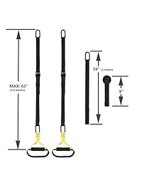 OUUO - Correas de entrenamiento de resistencia con póster de guía de ejercicio