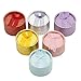 Adecco LLC 12 PCS Gift Boxes for Jewelry, Round Shape Earring Boxes, Small Ring Jewelry Boxes, 6 Assorted Color