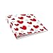COMIXCOMIX 2 Pack Letter Size, Heavy Duty Premium Designer 3 Round Ring Binder 1 Inch, (A2134) BACK TO SCHOOL/CAMPUS (Sweet Hearts)
