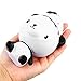 Bibite Exquisite Fun Q Animal Scented Squishy Charm Slow Rising 13cm Simulation Toy , (Bear Snail Tortoise Unicorn Panda) (White&Black)