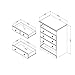 South Shore Summer Breeze 5-Drawer Chest, White Wash