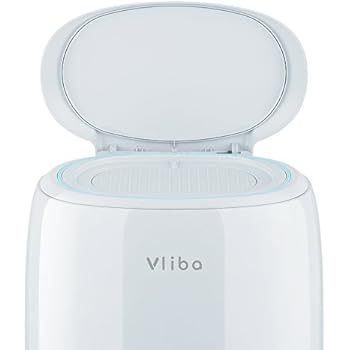 Vliba Diaper Pail (Gray) - Free Bags - Includes up to 6 Months' Supply of Refill Bags (1125 Diaper Count)