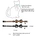 KUDES 2 Pack/Set Cat Collar Breakaway with Cute Bow Tie and Bell for Kitty and Some Puppies, Adjustable from 7.8-10.5 Inch