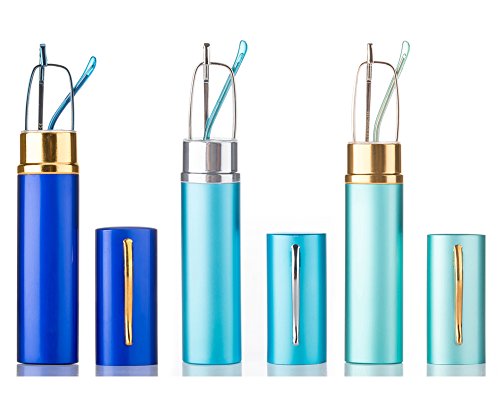 Newbee Fashion - Tube Readers Easy Compact On the Go Small Compact Pen Clip Portable Aluminum Hard Case Classic Spring Hinges Create Your Own Pack