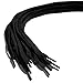OrthoStep Wide Flat Athletic Black Shoelaces 36 inch 2 Pair Pack