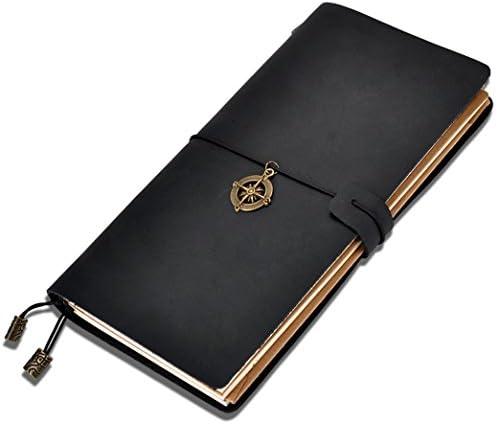 Eavann Standard Leather Notebook, Vintage Style Refillable Pages (Perfect for Writing, Drawing, Sketching &amp; Fountain Pen Users), Journal Size Traveler's Notepad