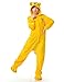 VU ROUL Halloween Costumes Dog Onesie Pajamas Medium Yellow