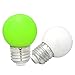 MEXUD-1W E27 Coloured Round LED Golf Ball Light Bulb Lamp (Yellow)
