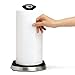 simplehuman Quick Load Standing Paper Towel Holder, Stainless Steel, Black