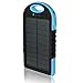 Solar Charger, Powercam, 10,000 mAh, Waterproof, Drop Resistant, Shockproof, for iPhones, iPads, Android, Samsung Phones, GPS Devices and Cameras (Blue)