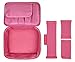 Makeup Travel Bag by UP&GLO | 3-in-1 Makeup Brush Case Bag, Fits Full-Size Brushes & Palettes, Premium Cosmetic Bags, Vegan, Ultimate Makeup Organizer Travel Bag, Adjustable Dividers, No-stick Zipper