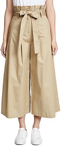 English Factory Women's Pleated Paper Bag Pants, Dune, X-Small