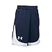 Under Armour Girls' Pop A Shot Basketball Short, Midnight Navy/White, Youth Medium