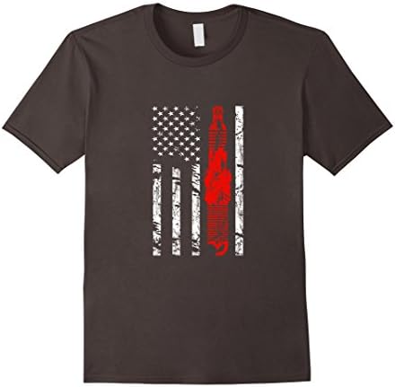 Mens Vintage American Flag and Spark Plug, Sports Car T-Shirt XL Asphalt