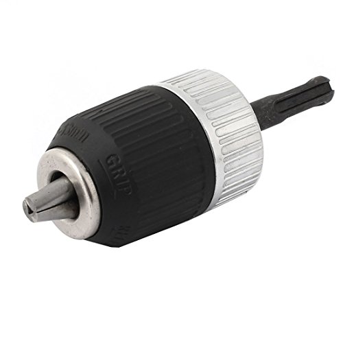 uxcell Electrodrill 2-13mm Keyless Impact Self Tighten Drill Chuck SDS Adapter Hand Tool