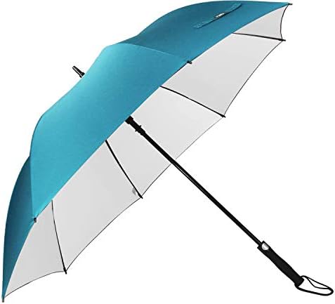 G4Free 62 Inch Windproof UV Protection Golf Umbrella Extra Large Silver Coated Automatic Open Silver Coated Stick Umbrella G4Free 62 Inch Windproof UV Protection Golf Umbrella Extra Large Silver Coated Automatic Open Silver Coated Stick Umbrella